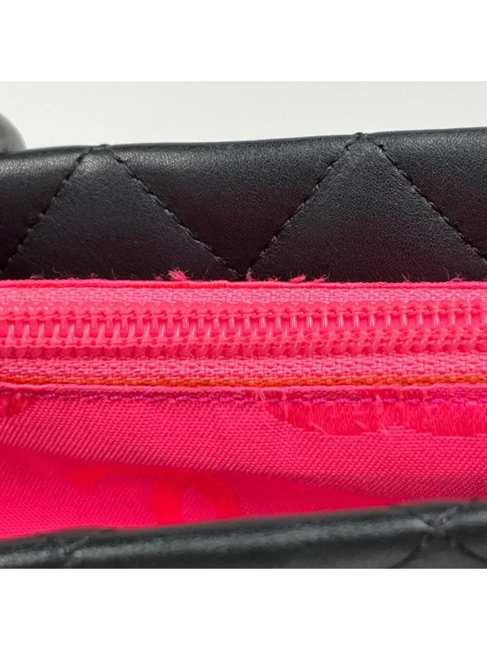 Chanel Cambon Line Tote CC Logo Handbag Leather Black - Picture 7 of 12